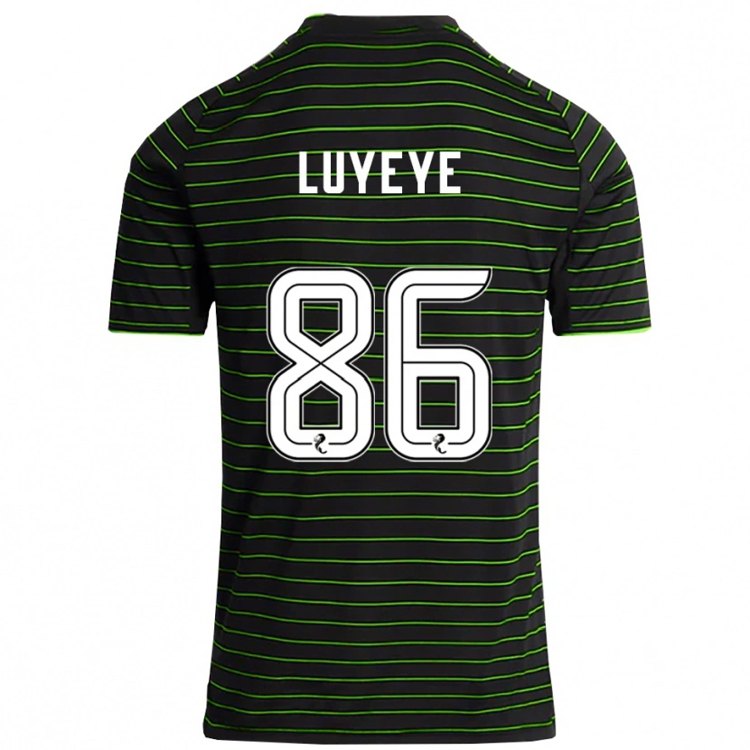 Danxen Uomo Maglia Benny-Jackson Luyeye #86 Nero Verde Kit Gara Away 2025/26 Maglietta