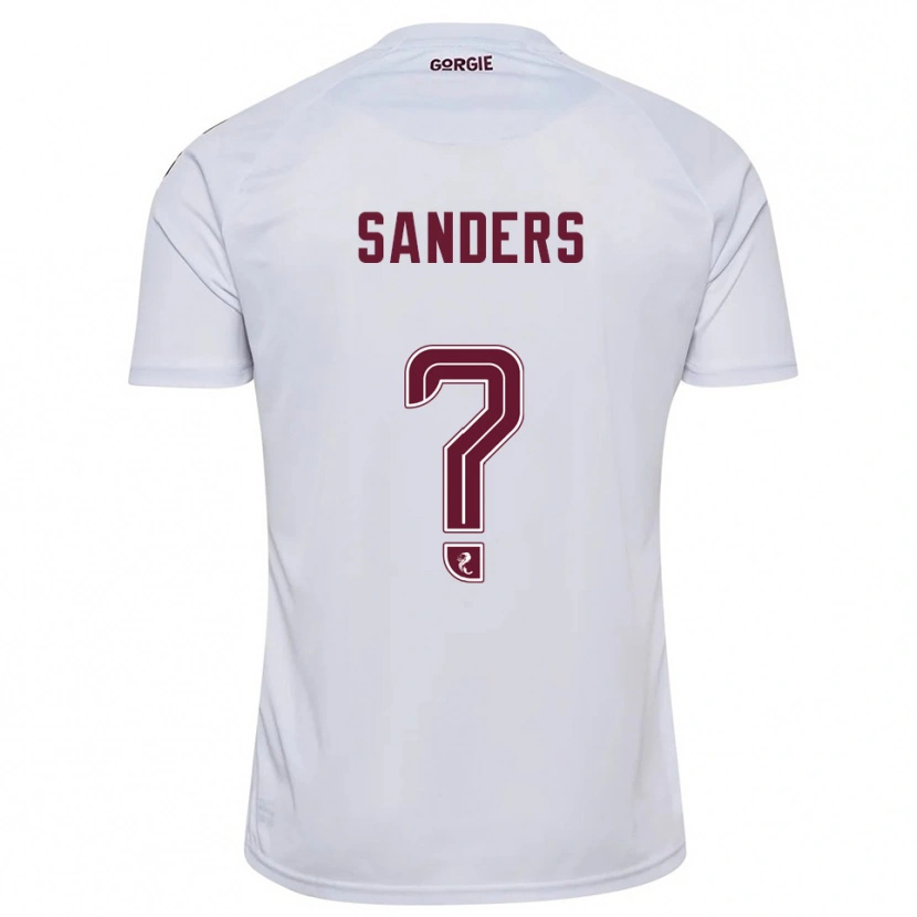 Danxen Uomo Maglia Charlie Sanders #0 Bianco Bordeaux Kit Gara Away 2025/26 Maglietta