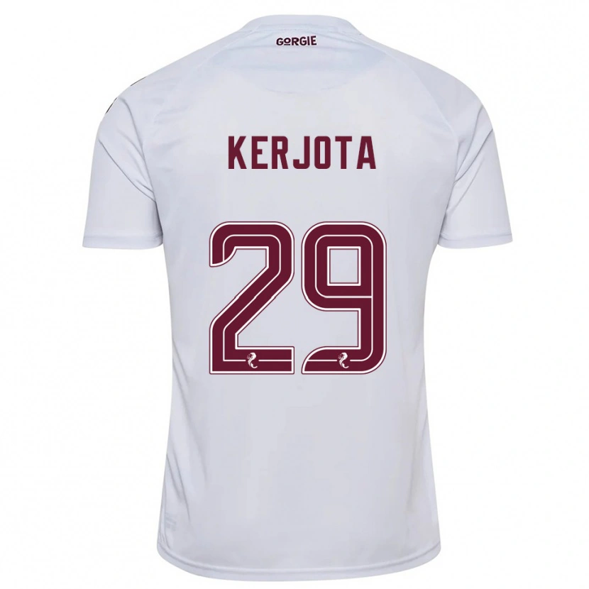 Danxen Uomo Maglia Sabah Kerjota #29 Bianco Bordeaux Kit Gara Away 2025/26 Maglietta
