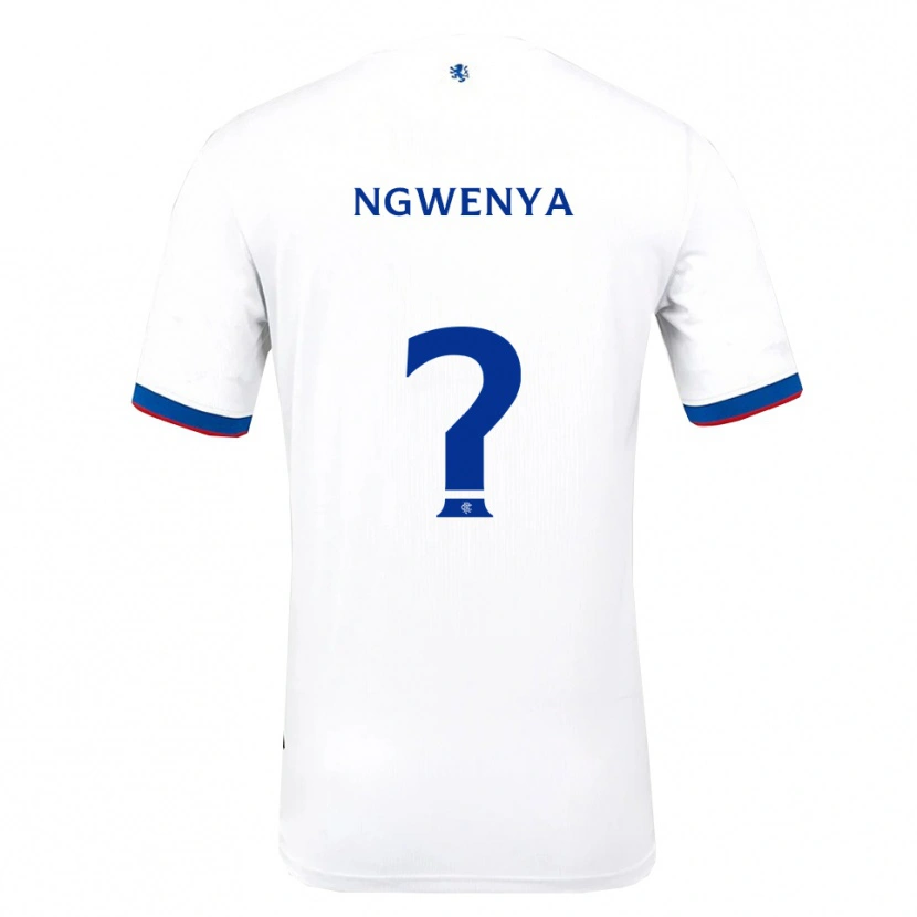Danxen Uomo Maglia Corey Ngwenya #0 Bianco Rosso Blu Kit Gara Away 2025/26 Maglietta