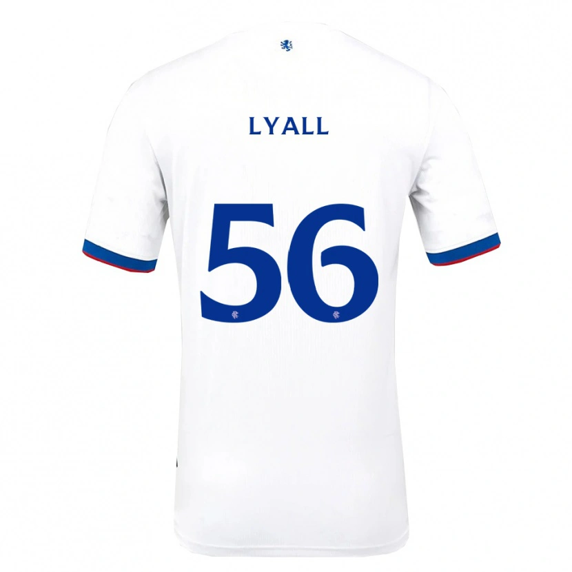 Danxen Uomo Maglia Arron Lyall #56 Bianco Rosso Blu Kit Gara Away 2025/26 Maglietta