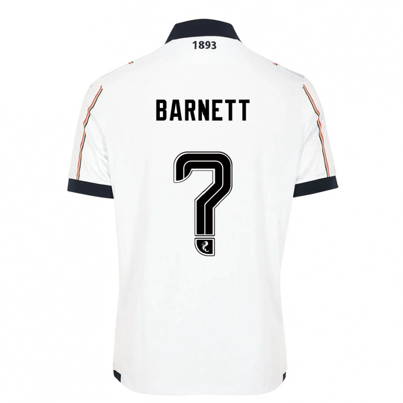 Danxen Uomo Maglia Alex Barnett #0 Bianco Blu Navy Rosso Kit Gara Away 2025/26 Maglietta