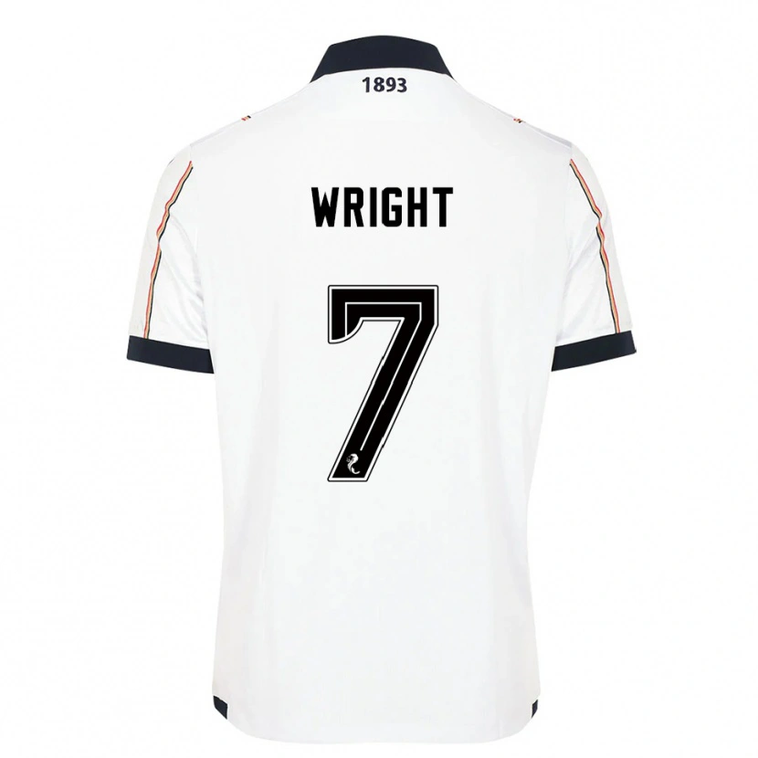 Danxen Uomo Maglia Drey Wright #7 Bianco Blu Navy Rosso Kit Gara Away 2025/26 Maglietta