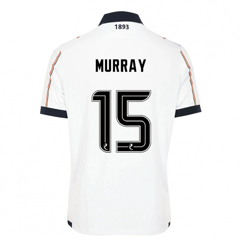 Danxen Uomo Maglia Simon Murray #15 Bianco Blu Navy Rosso Kit Gara Away 2025/26 Maglietta