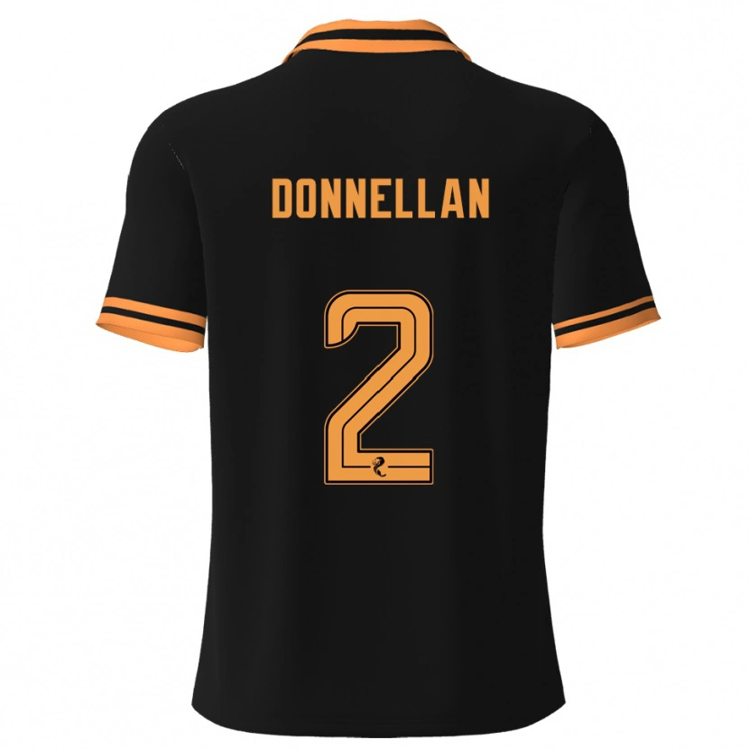 Danxen Uomo Maglia Shaun Donnellan #2 Nero Giallo Kit Gara Away 2025/26 Maglietta