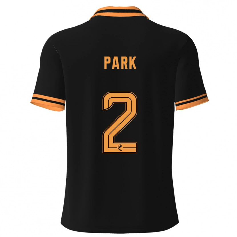 Danxen Uomo Maglia Lily Park #2 Nero Giallo Kit Gara Away 2025/26 Maglietta