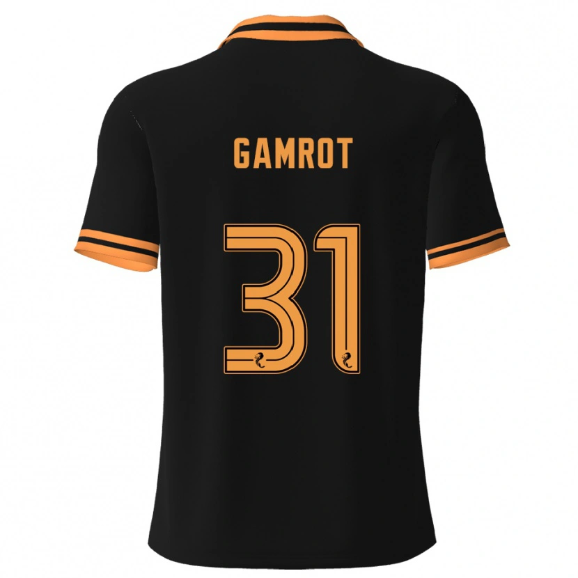 Danxen Uomo Maglia Schenai Gamrot #31 Nero Giallo Kit Gara Away 2025/26 Maglietta
