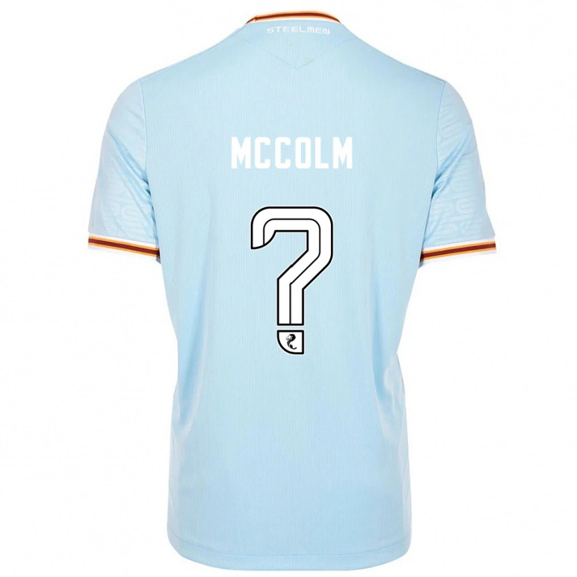 Danxen Uomo Maglia Rocco Mccolm #0 Azzurro Kit Gara Away 2025/26 Maglietta