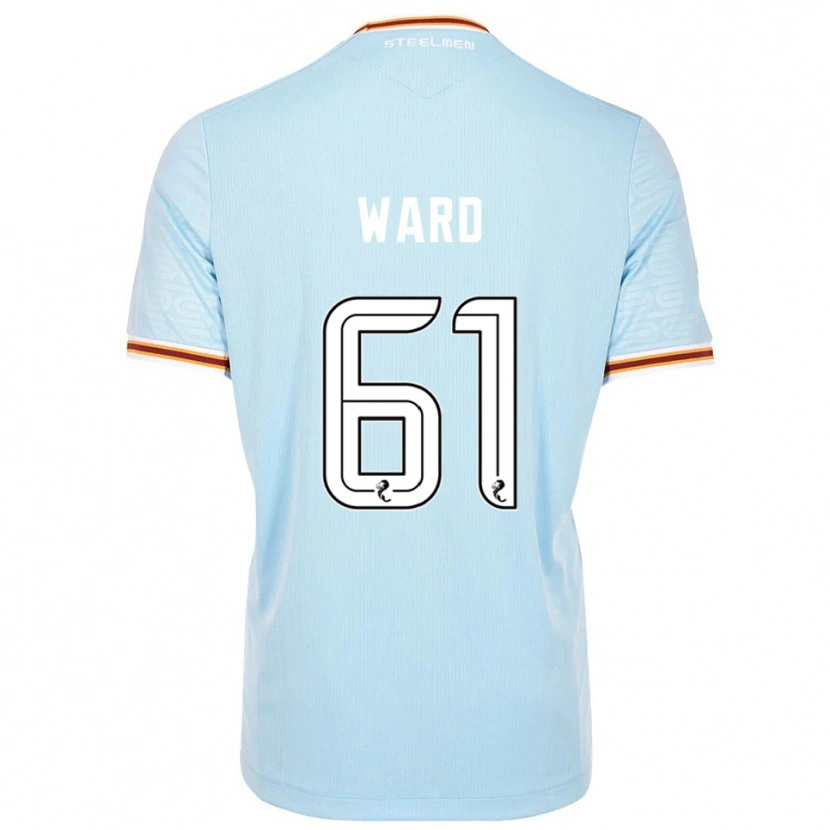Danxen Uomo Maglia Calum Ward #61 Azzurro Kit Gara Away 2025/26 Maglietta