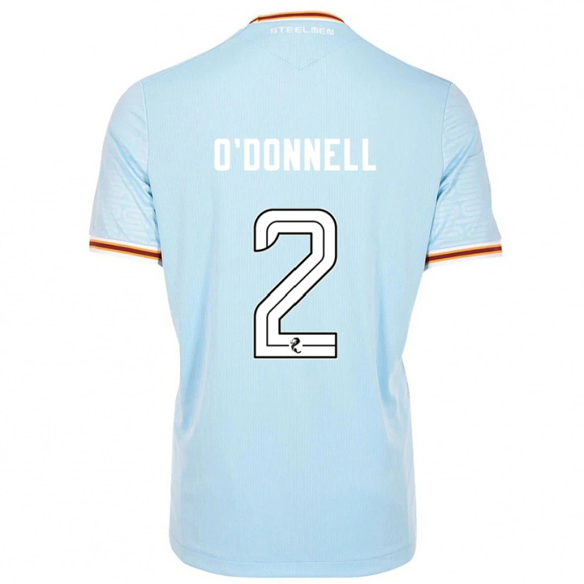 Danxen Uomo Maglia Stephen O'donnell #2 Azzurro Kit Gara Away 2025/26 Maglietta