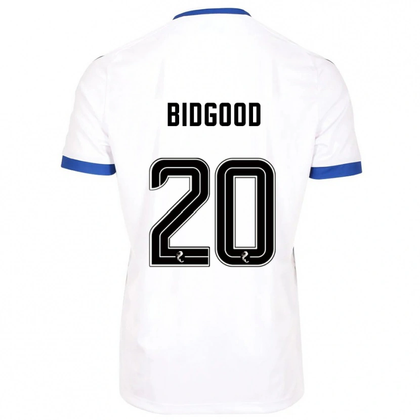 Danxen Uomo Maglia Aoife Bidgood #20 Bianco Blu Kit Gara Away 2025/26 Maglietta