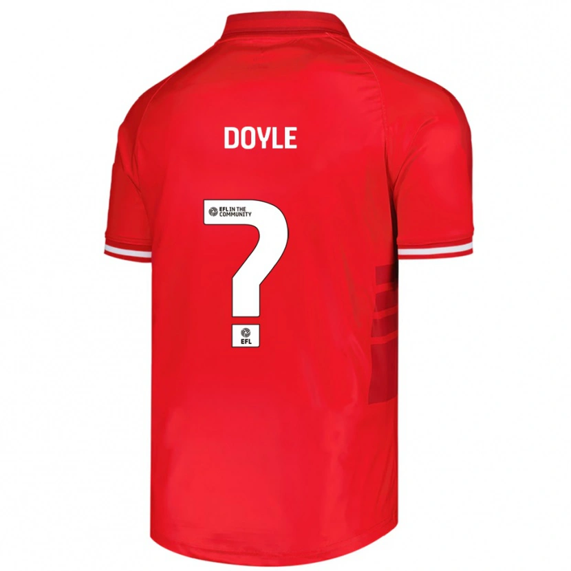 Danxen Donna Maglia Matty Doyle #0 Rosso Bianco Kit Gara Home 2025/26 Maglietta