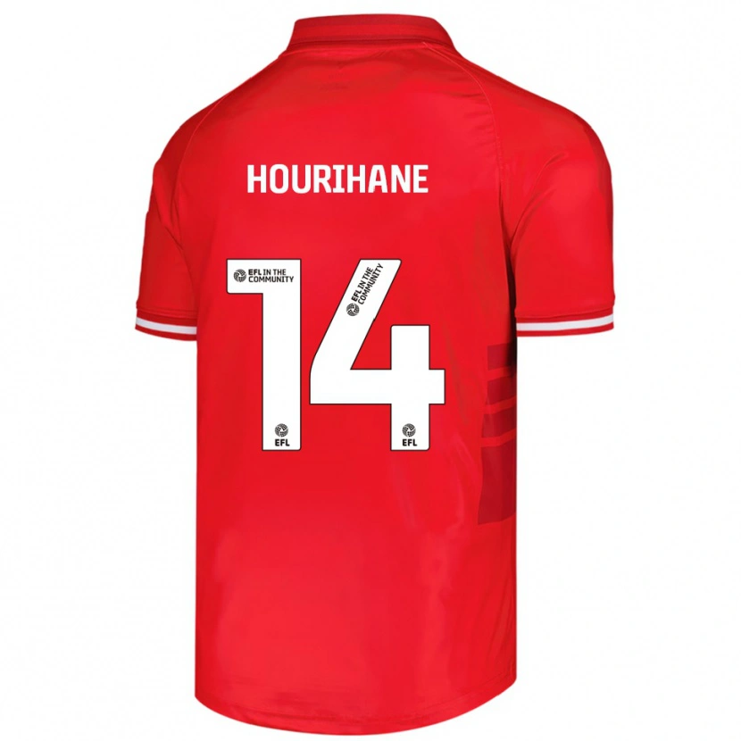 Danxen Donna Maglia Conor Hourihane #14 Rosso Bianco Kit Gara Home 2025/26 Maglietta