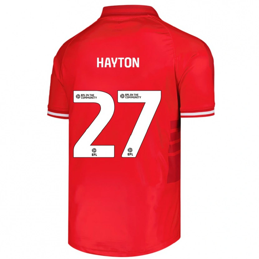 Danxen Donna Maglia Adam Hayton #27 Rosso Bianco Kit Gara Home 2025/26 Maglietta