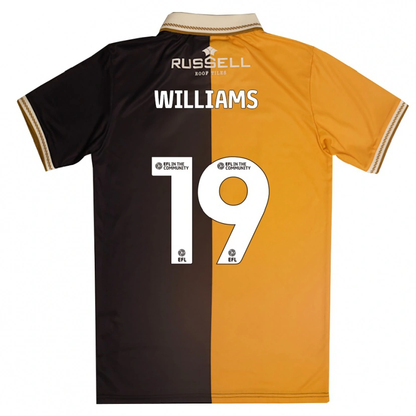 Danxen Donna Maglia Dylan Williams #19 Giallo Nero Kit Gara Home 2025/26 Maglietta