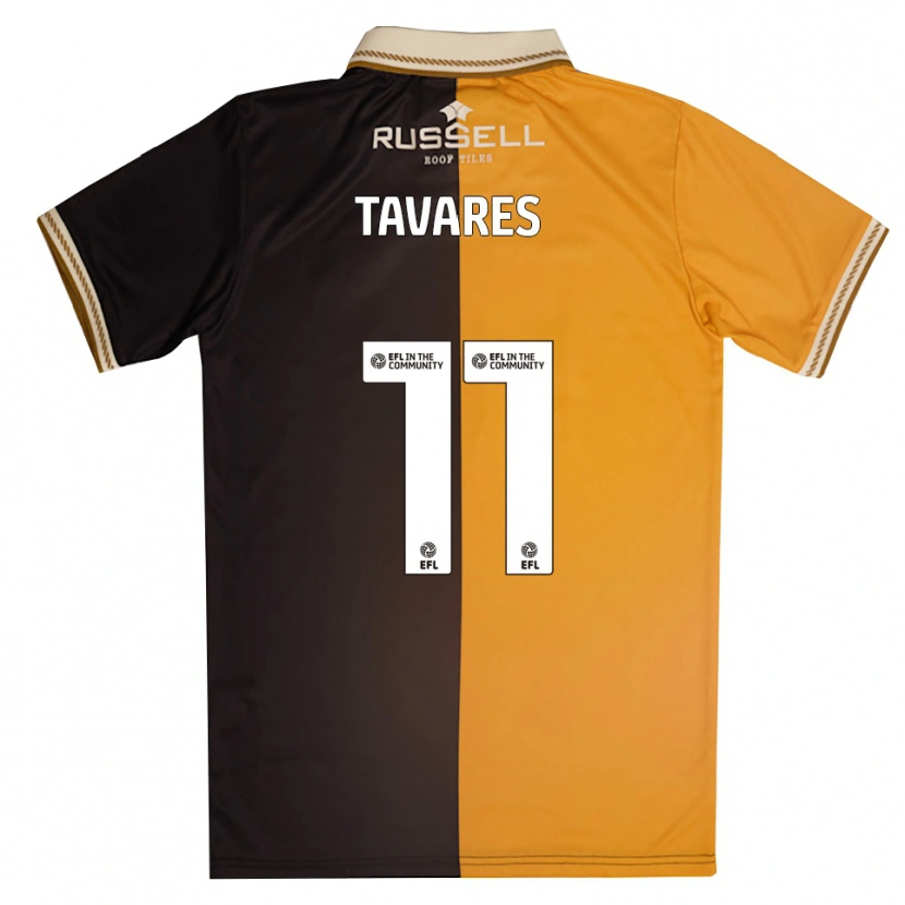 Danxen Donna Maglia Fábio Tavares #11 Giallo Nero Kit Gara Home 2025/26 Maglietta
