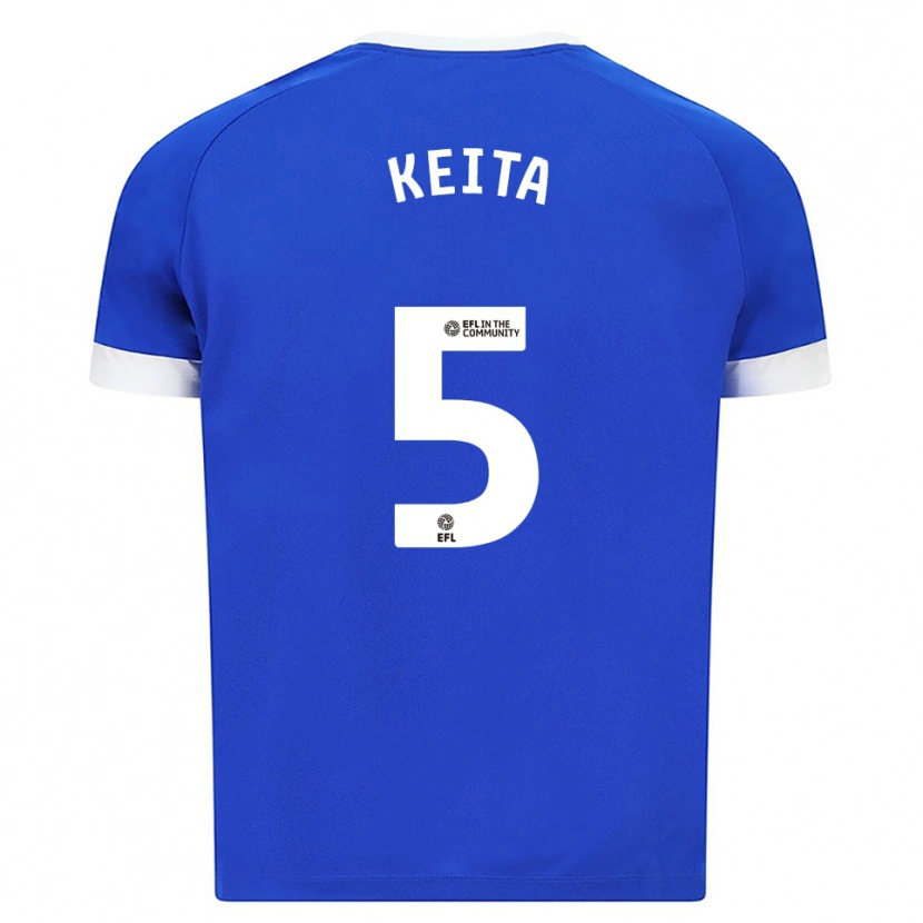 Danxen Donna Maglia Gabriel Keita #5 Blu Bianco Kit Gara Home 2025/26 Maglietta