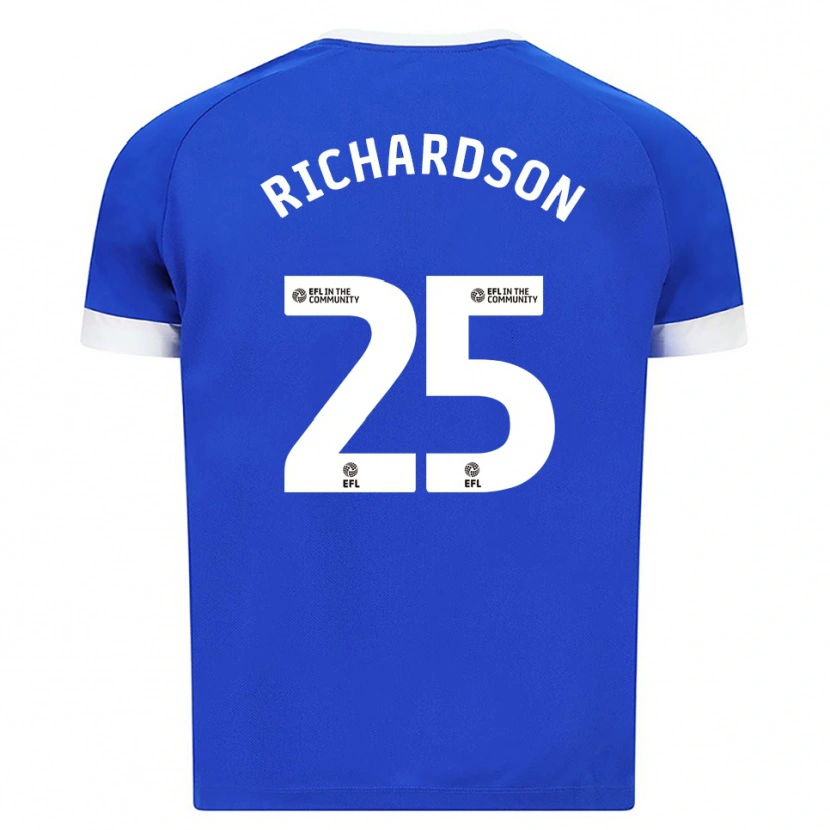 Danxen Donna Maglia Tija Richardson #25 Blu Bianco Kit Gara Home 2025/26 Maglietta
