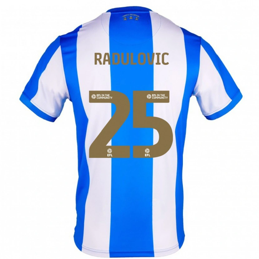 Danxen Donna Maglia Bojan Radulović #25 Blu Bianco Kit Gara Home 2025/26 Maglietta
