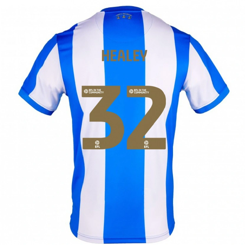 Danxen Donna Maglia Rhys Healey #32 Blu Bianco Kit Gara Home 2025/26 Maglietta