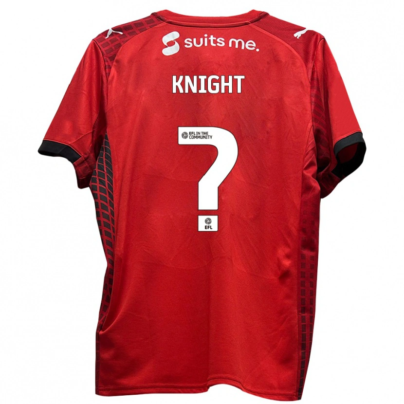 Danxen Donna Maglia Preston Knight #0 Rosso Nero Kit Gara Home 2025/26 Maglietta