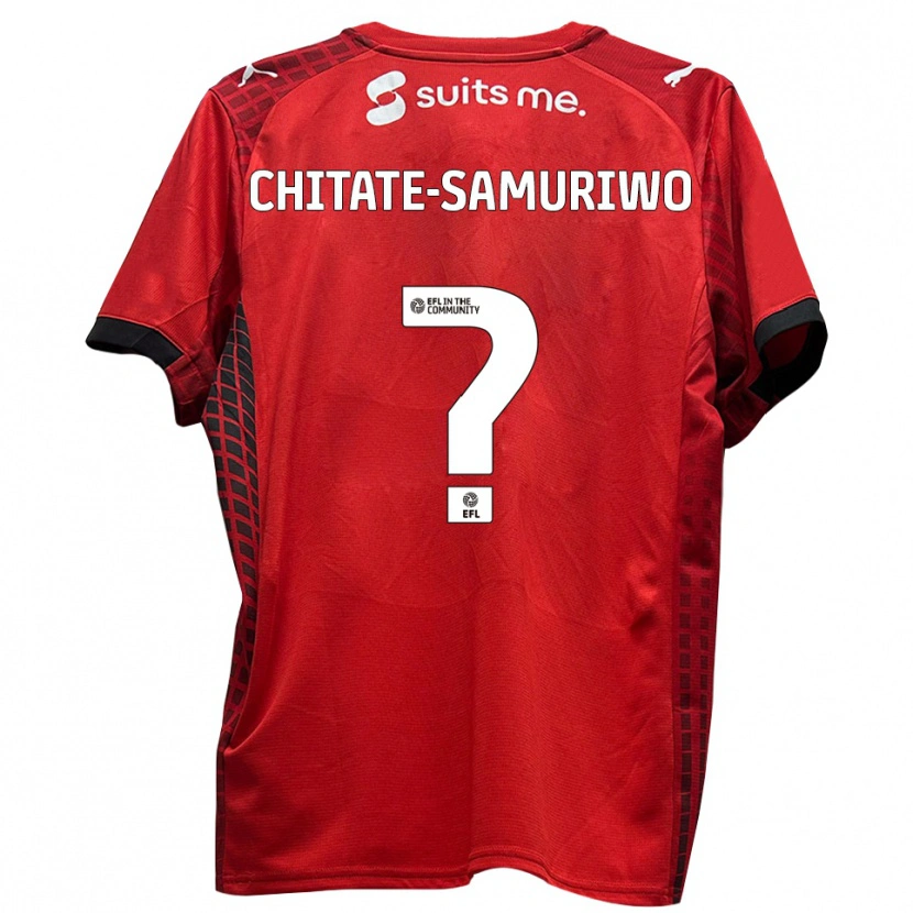 Danxen Donna Maglia Shona Chitate-Samuriwo #0 Rosso Nero Kit Gara Home 2025/26 Maglietta