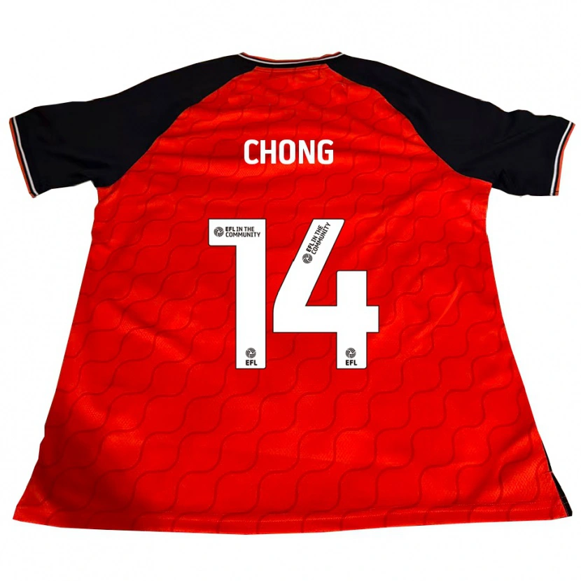Danxen Donna Maglia Tahith Chong #14 Arancione Nero Bianco Kit Gara Home 2025/26 Maglietta