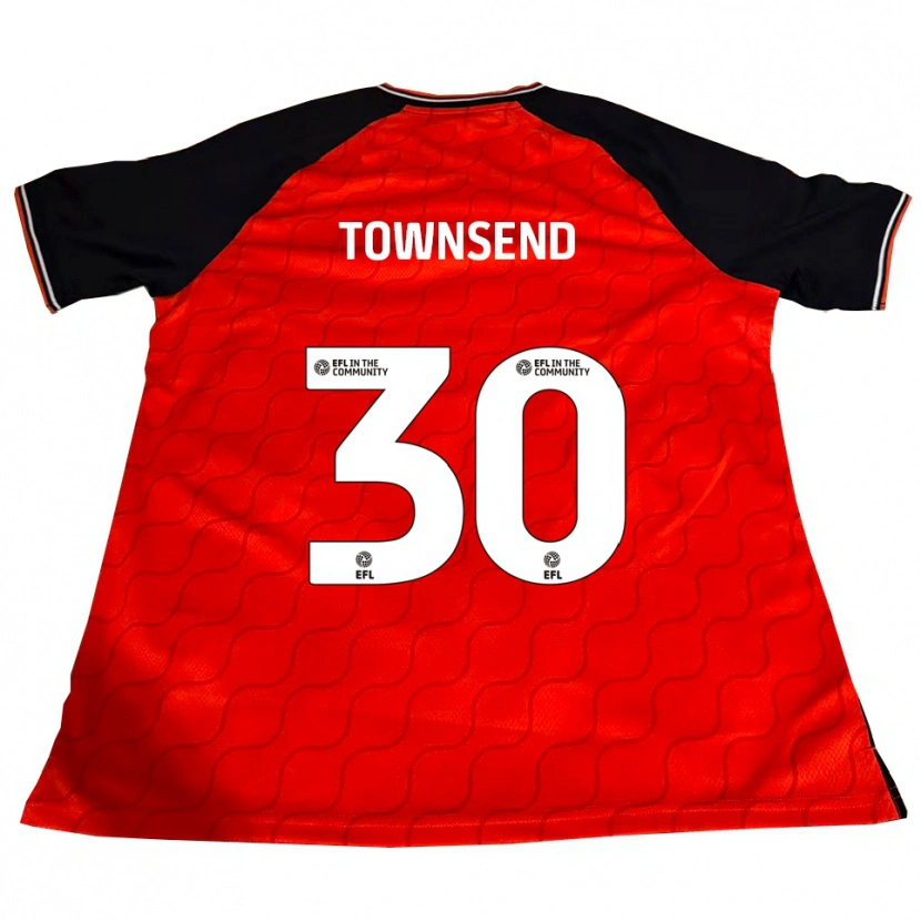 Danxen Donna Maglia Andros Townsend #30 Arancione Nero Bianco Kit Gara Home 2025/26 Maglietta