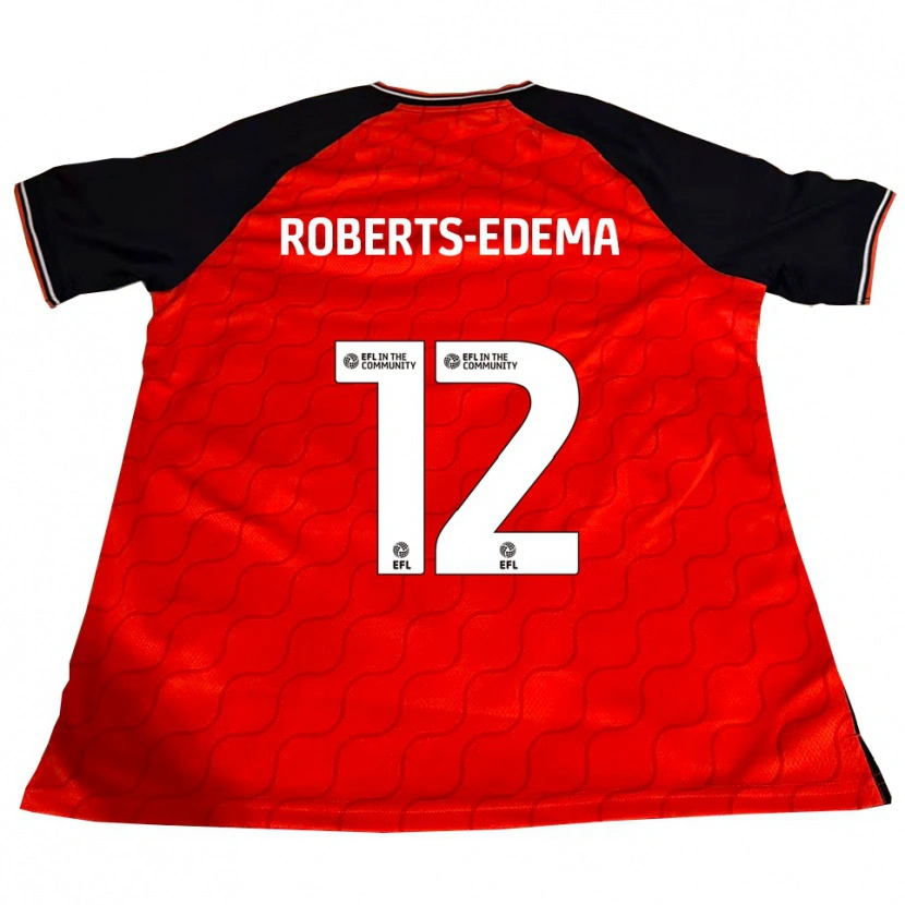 Danxen Donna Maglia Kyron Roberts-Edema #12 Arancione Nero Bianco Kit Gara Home 2025/26 Maglietta