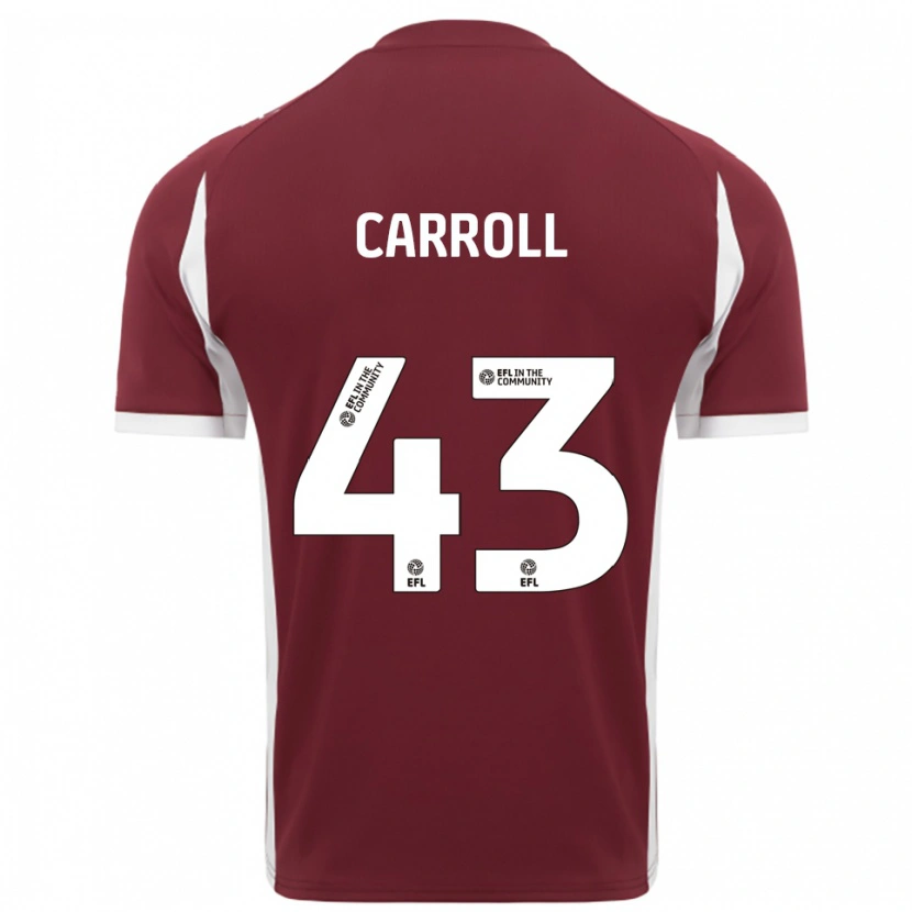 Danxen Donna Maglia Charlie Carroll #43 Bordeaux Bianco Kit Gara Home 2025/26 Maglietta