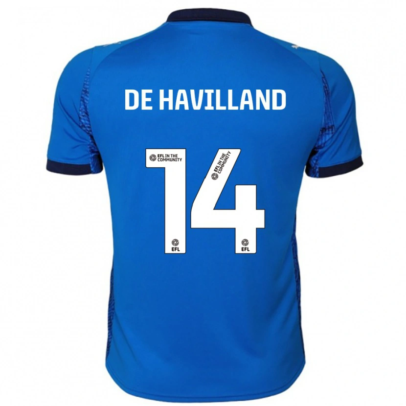 Danxen Donna Maglia Ryan De Havilland #14 Blu Bianco Kit Gara Home 2025/26 Maglietta