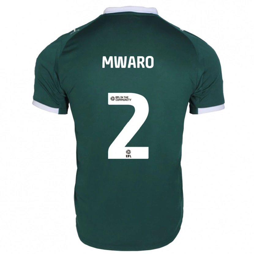 Danxen Donna Maglia Joe Mwaro #2 Verde Bianco Kit Gara Home 2025/26 Maglietta