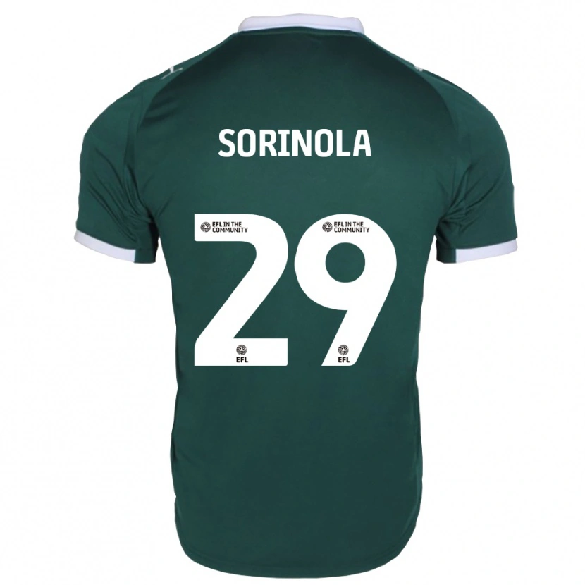 Danxen Donna Maglia Matthew Sorinola #29 Verde Bianco Kit Gara Home 2025/26 Maglietta