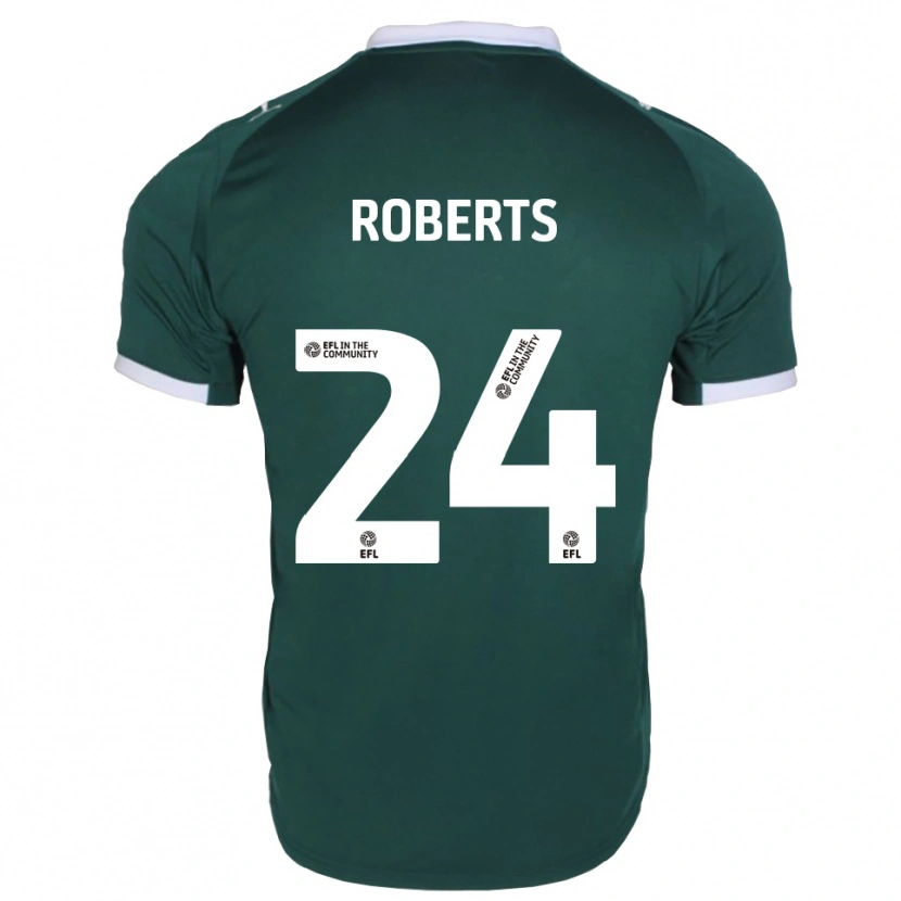 Danxen Donna Maglia Caleb Roberts #24 Verde Bianco Kit Gara Home 2025/26 Maglietta