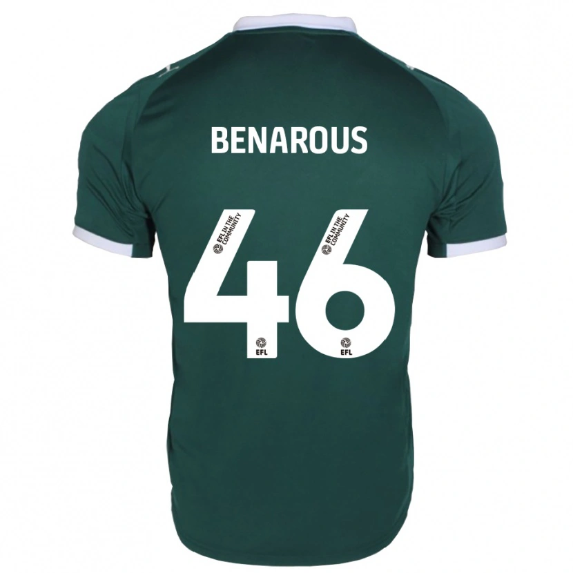 Danxen Donna Maglia Ayman Benarous #46 Verde Bianco Kit Gara Home 2025/26 Maglietta