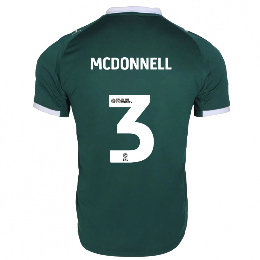 Danxen Donna Maglia Rosie Mcdonnell #3 Verde Bianco Kit Gara Home 2025/26 Maglietta