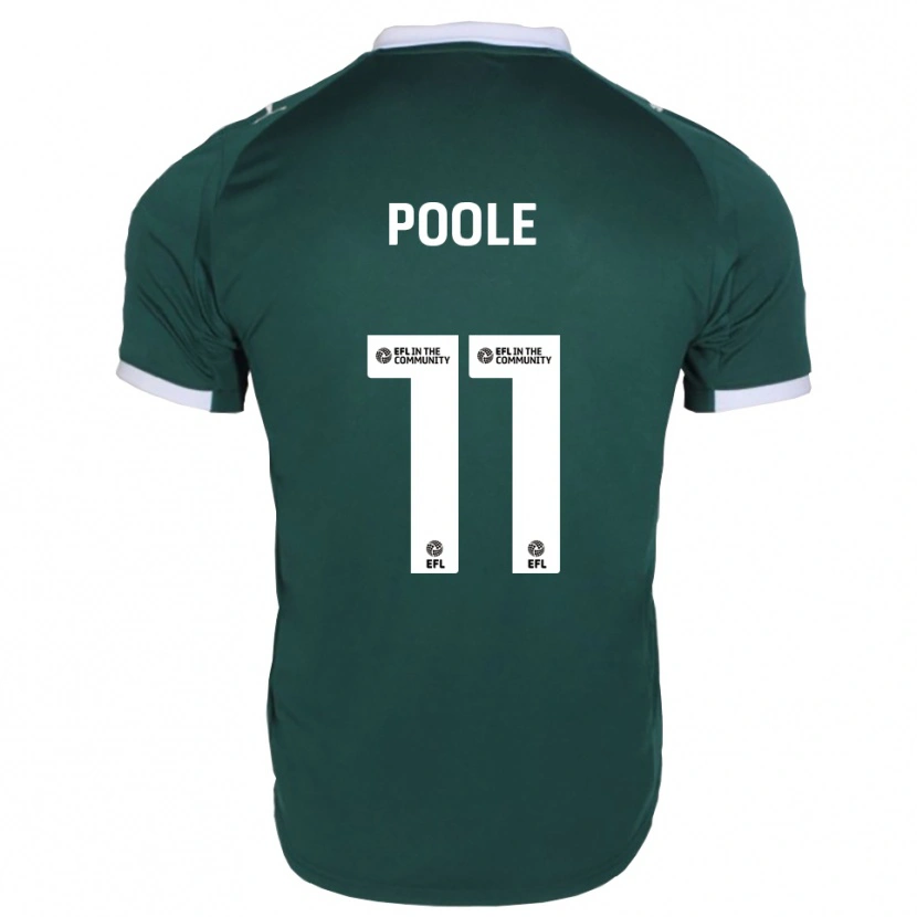 Danxen Donna Maglia Fletcher Poole #11 Verde Bianco Kit Gara Home 2025/26 Maglietta