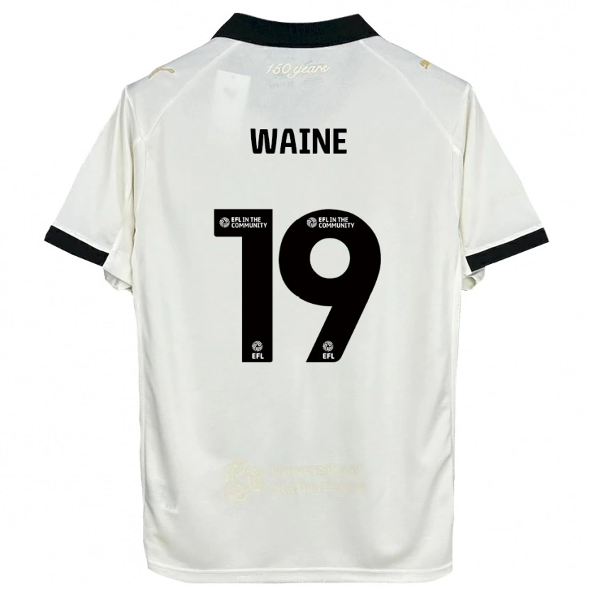 Danxen Donna Maglia Ben Waine #19 Bianco Sporco Nero Kit Gara Home 2025/26 Maglietta