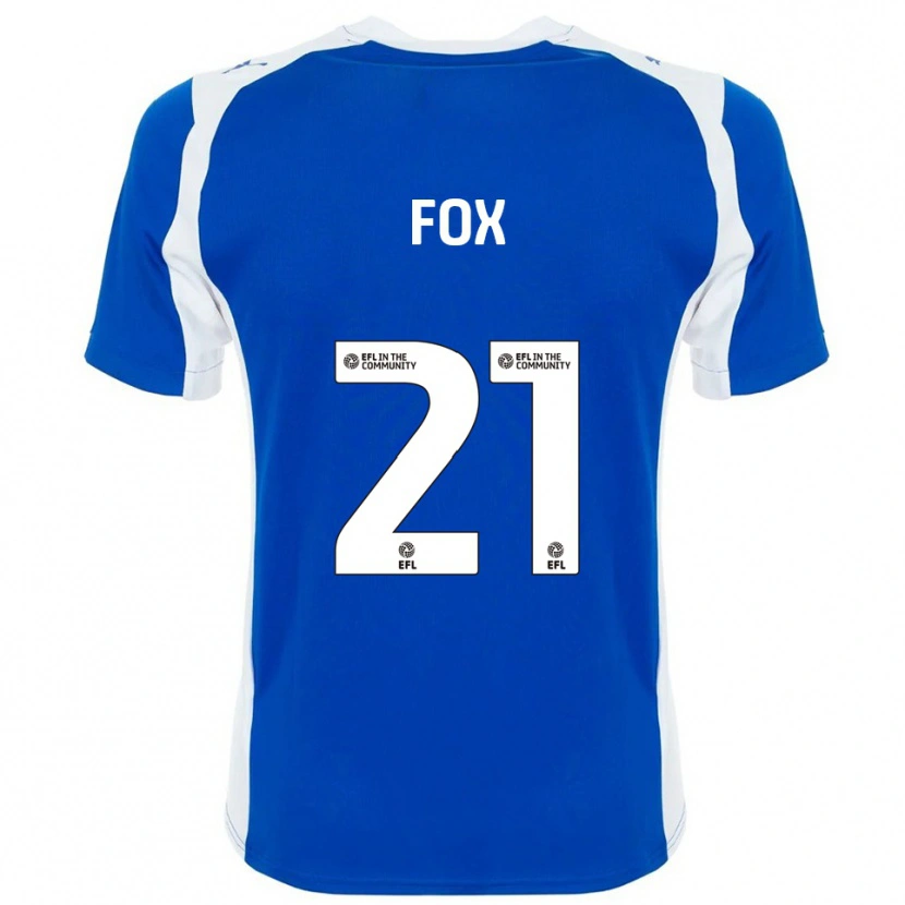Danxen Donna Maglia Morgan Fox #21 Blu Bianco Kit Gara Home 2025/26 Maglietta