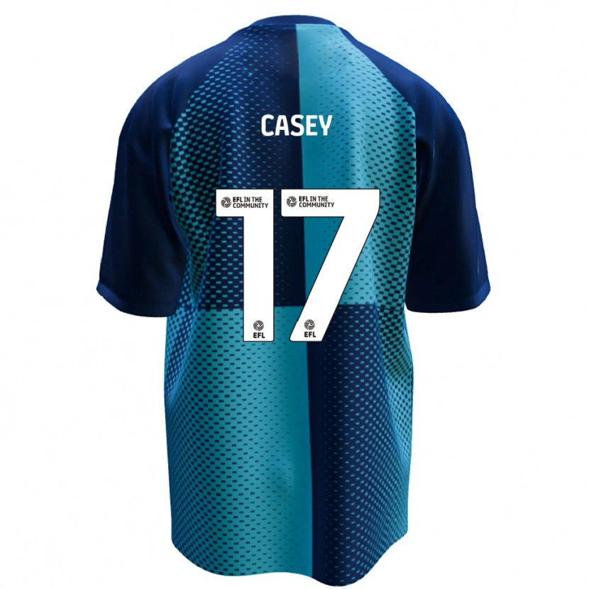 Danxen Donna Maglia Dan Casey #17 Blu Azzurro Kit Gara Home 2025/26 Maglietta