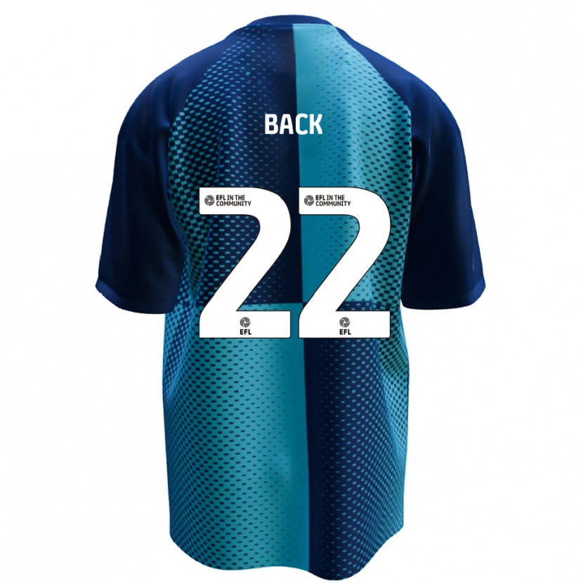 Danxen Donna Maglia Fin Back #22 Blu Azzurro Kit Gara Home 2025/26 Maglietta