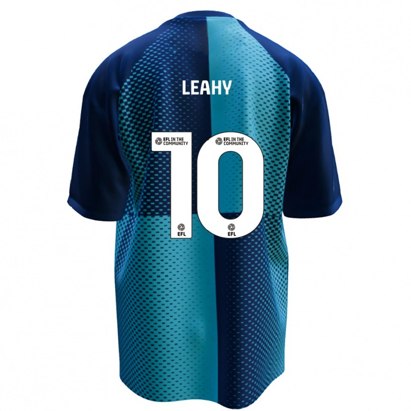 Danxen Donna Maglia Luke Leahy #10 Blu Azzurro Kit Gara Home 2025/26 Maglietta