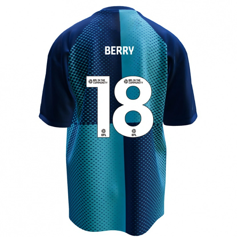 Danxen Donna Maglia James Berry #18 Blu Azzurro Kit Gara Home 2025/26 Maglietta