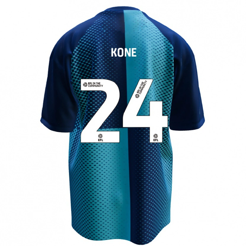 Danxen Donna Maglia Richard Kone #24 Blu Azzurro Kit Gara Home 2025/26 Maglietta