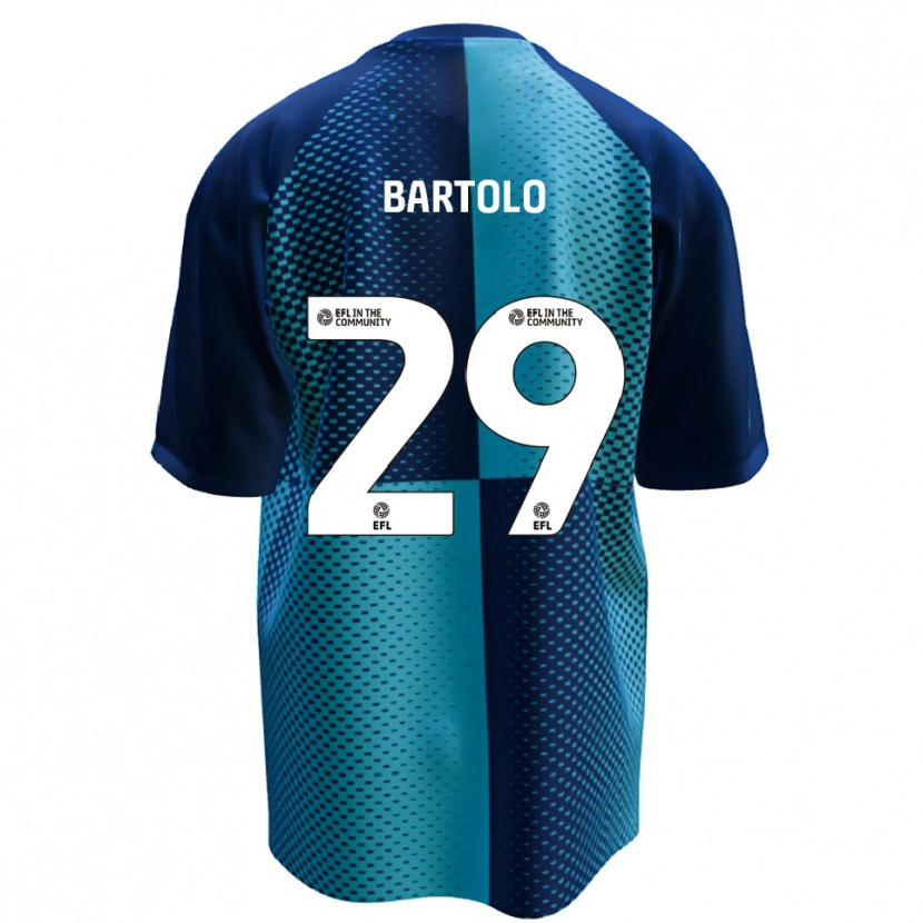 Danxen Donna Maglia Jaiden Bartolo #29 Blu Azzurro Kit Gara Home 2025/26 Maglietta