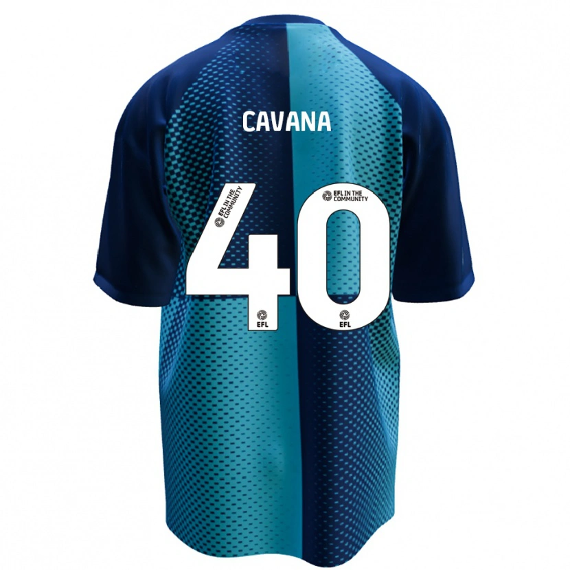 Danxen Donna Maglia Max Cavana #40 Blu Azzurro Kit Gara Home 2025/26 Maglietta