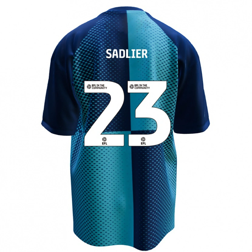 Danxen Donna Maglia Kieran Sadlier #23 Blu Azzurro Kit Gara Home 2025/26 Maglietta