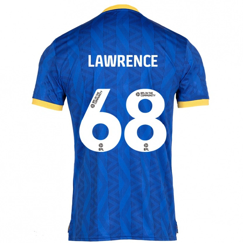 Danxen Donna Maglia Jake Lawrence #68 Blu Navy Giallo Kit Gara Home 2025/26 Maglietta
