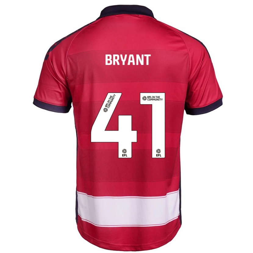 Danxen Donna Maglia Jacob Bryant #41 Rosso Bianco Kit Gara Home 2025/26 Maglietta
