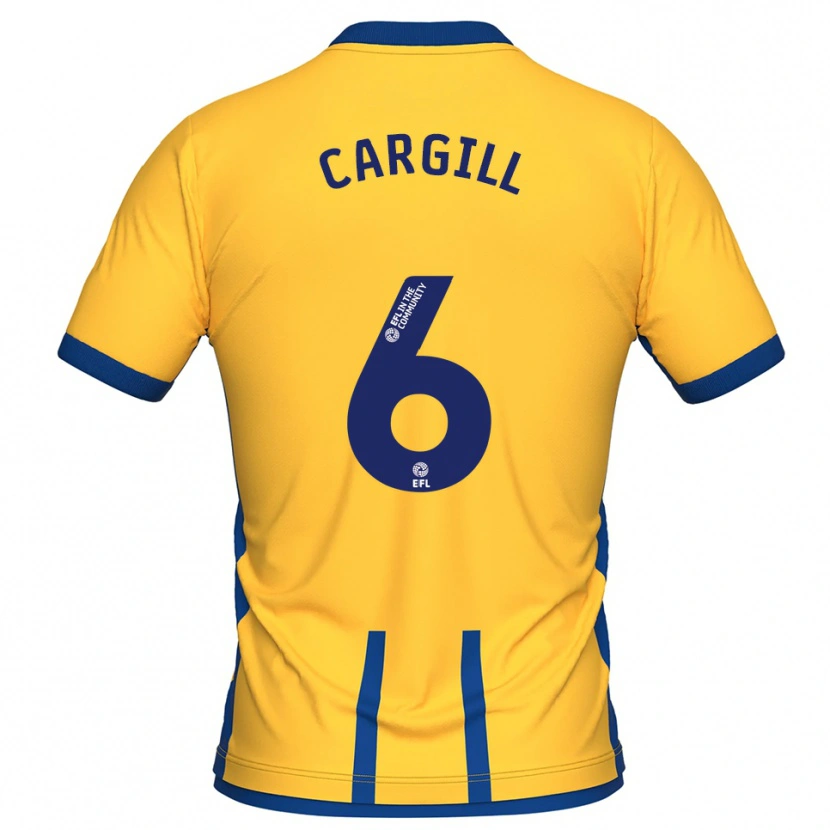 Danxen Donna Maglia Baily Cargill #6 Giallo Blu Kit Gara Home 2025/26 Maglietta
